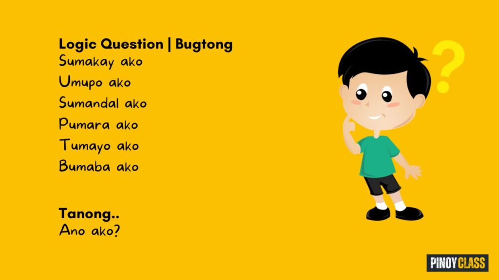 logic questions with answer tagalog