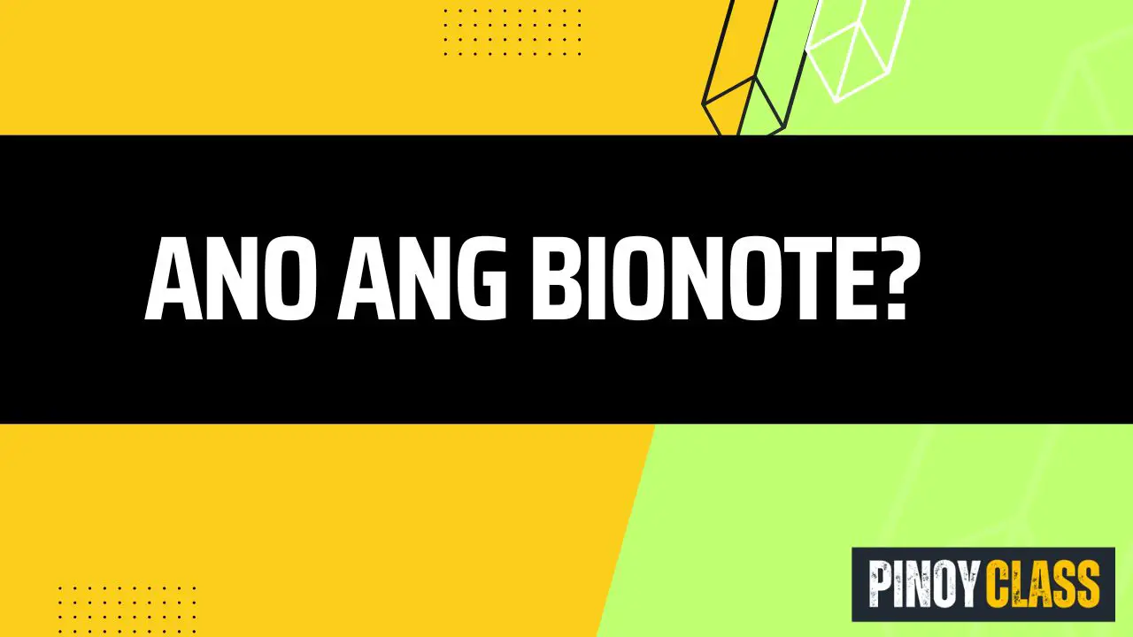 ano ang bionote