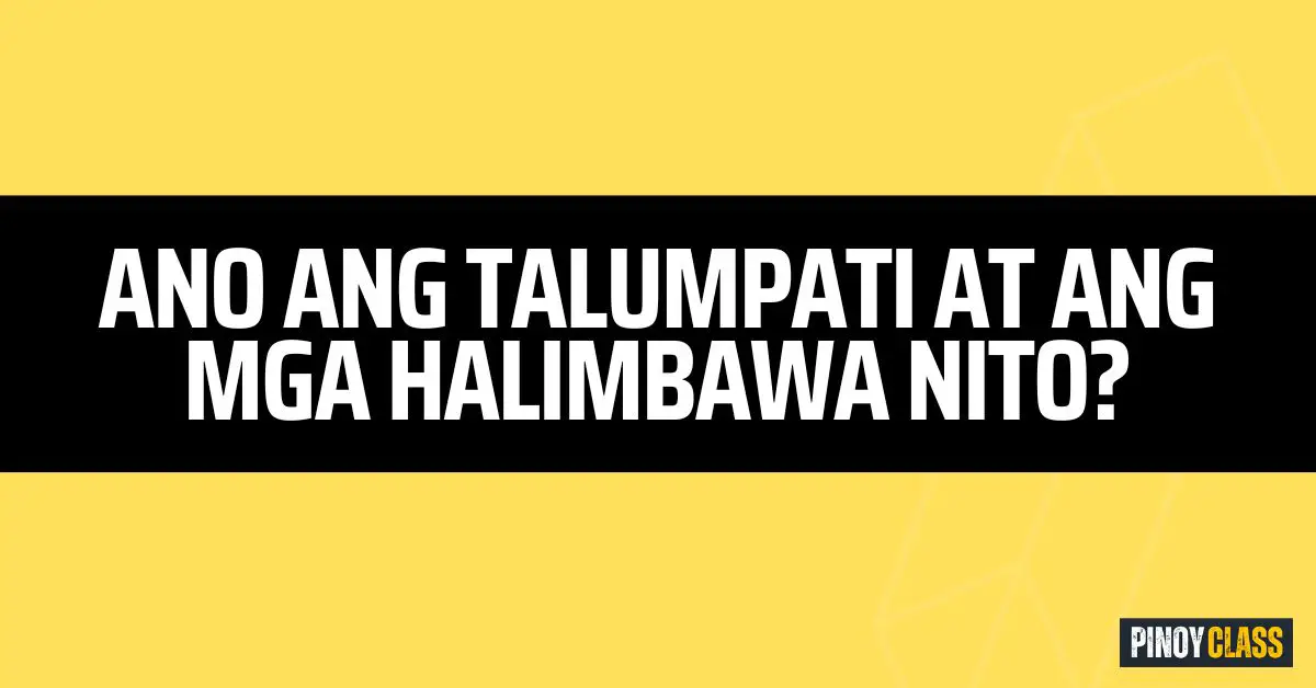 talumpati halimbawa